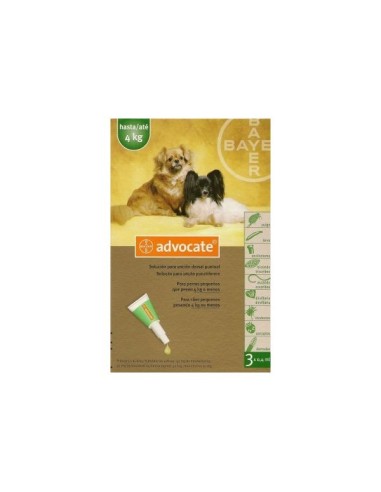 ADVOCATE PERRO 3X0,4 ML. HASTA 4 KG