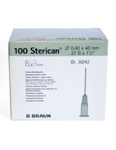 AGUJA HIPODERMICA STERICAN 0,4X40 27G CAJA 100 UDS