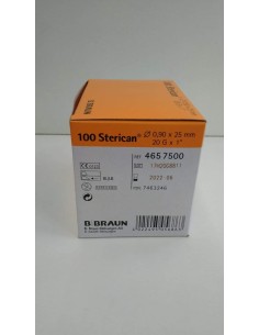 AGUJA HIPODERMICA STERICAN 0,9x25MM 20G AMARILLO  100 UND