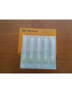 AGUJA HIPODERMICA STERICAN 0,9x40MM 20G AMARILLO  100 UND