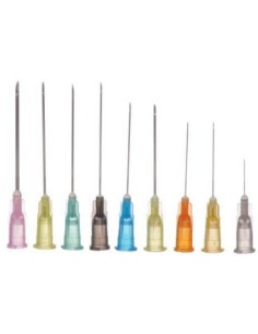 AGUJAS MICROLANCE 25G 0,5X16MM NARANJA 100 UDS