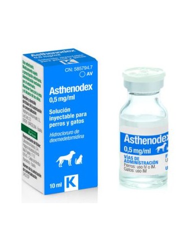 ASTHENODEX 0,5 MG/ML 10 ML INYECTABLE PERROS/GATOS 
