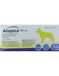 ATOPICA 100 mg CAJA  30 CAPS 15-55 KG 