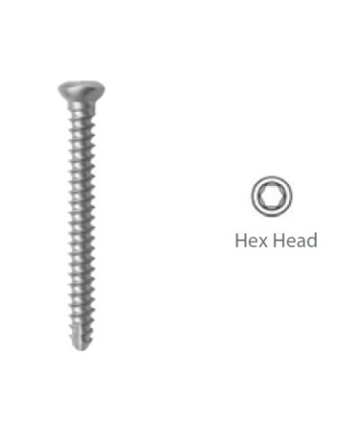 Bone Screw Cortex, 2.7, 18 mm length self-tapping, hex. stainless st.