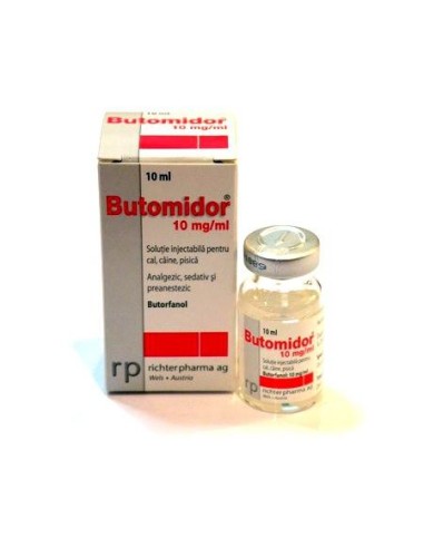 BUTOMIDOR 5x10 ml INY. (1caja 5viales de 10 ml) Butorfanol