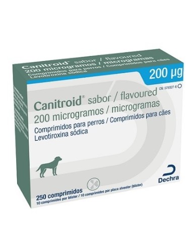 CANITROID 200 µG 250 COMP 