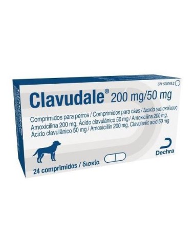 CLAVUDALE 200 MG/50 MG 24 COMP 