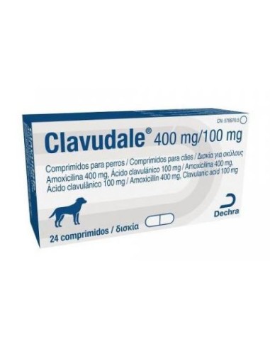 CLAVUDALE 400 MG/100 MG 24 COMP 