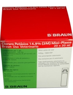 CLORURO POTASICO 14.9 % 20 ML 1 UND