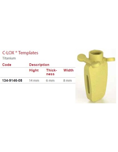 C-LOX Seizing Cage for 134-1406-08 H-Plate with Almond Cage 14mm x 6 mm x 8 mm