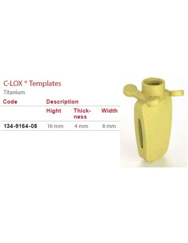 C-LOX Seizing Cage for 134-1604-08 H-Plate with Almond Cage 16 mm x 4 mm x 8 mm