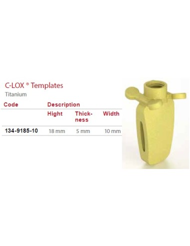 C-LOX Seizing Cage for 134-1805-10 H-Plate with Almond Cage 18 mm x 5 mm x 10 mm
