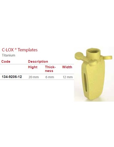 C-LOX Seizing Cage for 134-2006-12 H-Plate with Almond Cage 20 mm x 6 mm x 12 mm