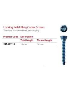 C-LOX Spine Cage Locking Screw TI Total lenght  18mm,...