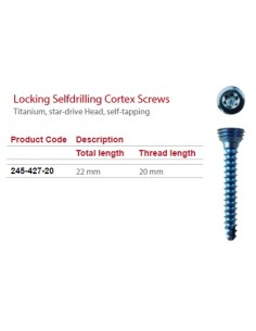 C-LOX Spine Cage Locking Screw TI Total lenght  22mm,...