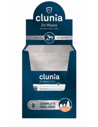 CLUNIA ZN WIPES DISPLAY BOX 20 sobres con 10 toallitas