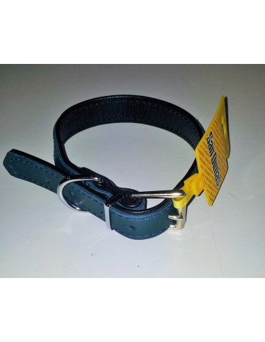 Collar Cuero Premier25x500Azul 