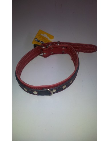 Collar doble(25x550mm)ROJO/NEG 