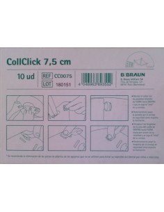 COLLAR ISABELINO COLLCLICK BRAUN 7.5 CM 1 UND Transparente