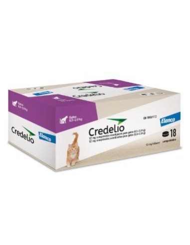 CREDELIO GATO 12 MG 0.5-2 Kg 18 COMP 