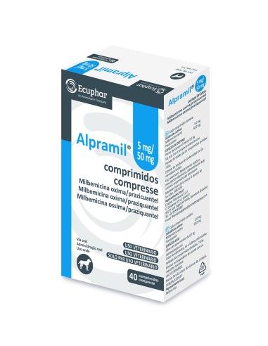 ALPRAMIL PERRO 10 KG 40 COMP. 5 MG/50 MG 