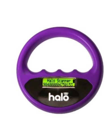 LECTOR MICROCHIP HALO SCANNER MORADO 