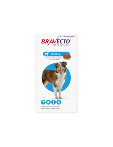 BRAVECTO PERRO COMPRIMIDO 1000 MG (20-40 KG) 