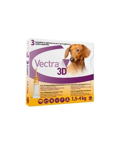 VECTRA 3D DOG 1,5-4 KG 3 PIP 