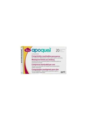 APOQUEL 16 MG 20 C MASTIC. HASTA FIN DE EXISTENCIAS