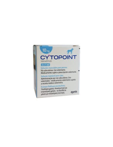 CYTOPOINT 10 MG ML 3 10 KG 2 VIALES X 1 ML HASTA FIN DE EXISTENCIAS