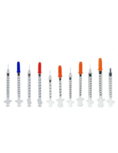 JERINGA INSULINA 1 ML CON AGUJA 29Gx13MM 40UI 100 UDS...