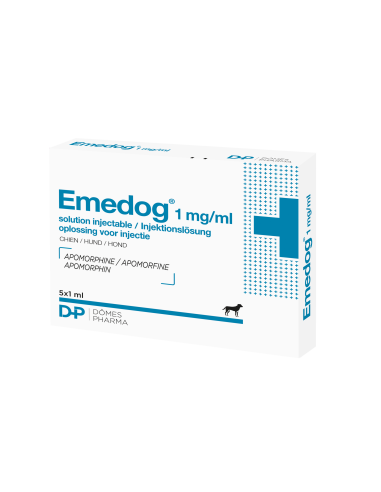 EMEDOG 1MG / ML SOL. INY. 5 X 1 ML 