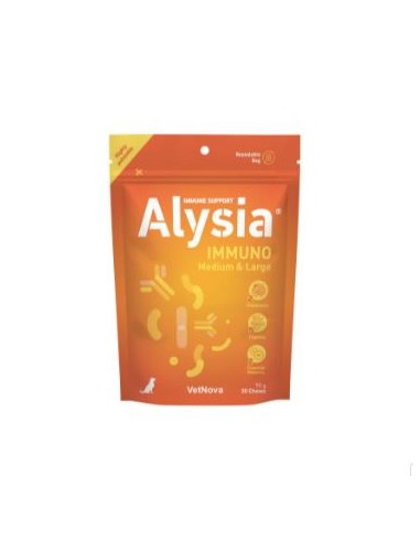 ALYSIA IMMUNO MEDIUM & LARGE 30 CHEWS 