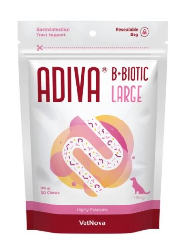 ADIVA B+BIOTIC LARGE 30 CHEWS 