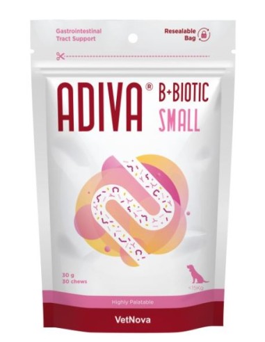 ADIVA B+BIOTIC SMALL 30 CHEWS 