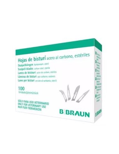 HOJA BISTURI Nº10 100 UDS BRAUN 