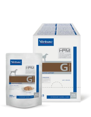 DOG DIGESTIVE SUPPORT HUMEDO 9X300 GR VIRBAC HPM