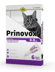 PRINOVOX GATO GRANDE 6 X 0.8 ML  4-8 KG