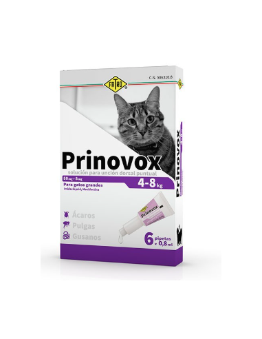 PRINOVOX GATO GRANDE 6 X 0.8 ML  4-8 KG