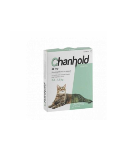 CHANHOLD 45 MG GATO L  3 PIP. 2,6-7,5 kg