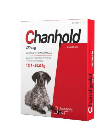 CHANHOLD 120 MG PERRO L  3 PIP. 10,1-20 kg