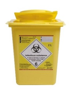 CONTENEDOR OBJETOS PUNZANTES 2 L