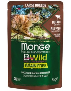 MONGE POUCHES HUMEDO CAT KITTEN BUFALO Y VEGETAL 28 UDS...