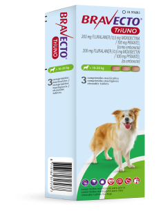 BRAVECTO TRIUNO PERRO 3 COMP. 200 MG (10-20 KG) 
