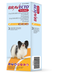 BRAVECTO TRIUNO PERRO 3 COMP. 50 MG (2,5-5 KG) 