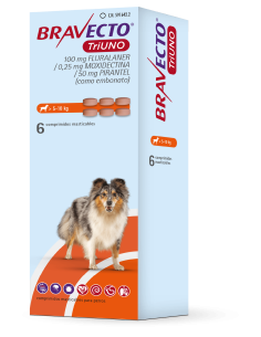 BRAVECTO TRIUNO PERRO 6 COMP. 100 MG (5-10 KG) 