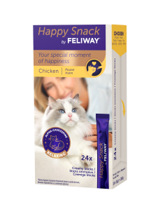 FELIWAY HAPPY SNACK POLLO 24 STICKS 15 GR  
