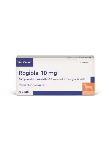 ROGIOLA 10 MG 30 COMP. MASTICABLES PERROS (Ultimas unidades)