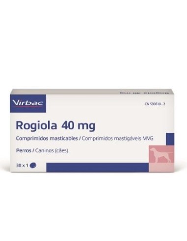 ROGIOLA 40 MG 30 COMP. MASTICABLES PERROS 