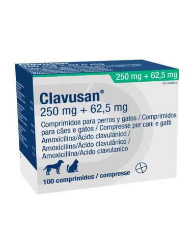 CLAVUSAN 250/62.5 MG 100 COMP 